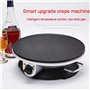 Crêpière et crêpes électrique, machine à crêpes et tortillas automatique 1200 W, poêle à frire automatique de 12 pouces avec tem