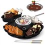 Machine à s'mores électrique 2 en 1 et caquelon à fondue