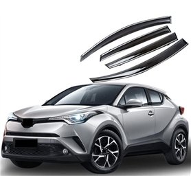 Yygjwyw 4 pièces pour Toyota C-HR CHR 2017-2022 Déflecteurs d'air