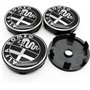 4 pièces Auto Cache Moyeux pour Alfa Romeo 159 156 Giulietta Mito Giulia Spider Brera 60mm