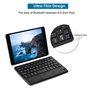 Cuifati Mini-Clavier sans Fil Ultra-Mince à pavé Tactile, Clavier sans Fil Tout-en-Un avec pavé Tactile multipoint intégré pour 