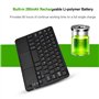 Cuifati Mini-Clavier sans Fil Ultra-Mince à pavé Tactile, Clavier sans Fil Tout-en-Un avec pavé Tactile multipoint intégré pour 