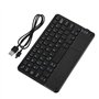 Cuifati Mini-Clavier sans Fil Ultra-Mince à pavé Tactile, Clavier sans Fil Tout-en-Un avec pavé Tactile multipoint intégré pour 