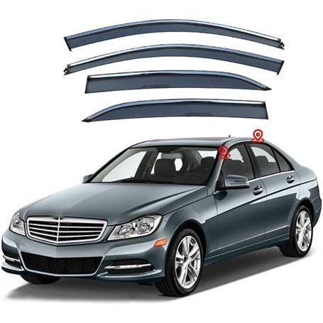 WeiYH Deflecteur vitre Voiture pour Mercedes E Class I MK4-W212 2010-2015