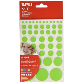 APLI Lot de 20 feuilles de gommettes de formes assorties