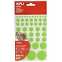 APLI Lot de 20 feuilles de gommettes de formes assorties