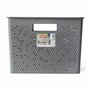TATAY Bohol Boîte de rangement rectangulaire en polypropylène sans BPA 100 % recyclé Gris anthracite Dimensions 30 x 39 x 21,5 c