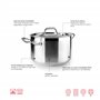 IBILI 607720 Casserole 18/10 Steel, Argenté