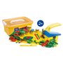 Jovi - KIT Soft Dough BLANDIVER, Set Mes premières Lettres et Chiffres + 5 Pots de 50 g Pâte à Jouer Souple + Presse + Accessoir