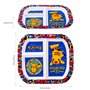 Stor Assiette à 3 sections réutilisables pour enfants et tout-petits avec des personnages Pokémon imprimés, certifiée qualité al