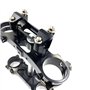 Pontets Guidon Moto pour HUAQVARNA CNC Triple Tree Clamps Tige De Direction Et Support De Guidon Riser Mount Clamp Moto Ensemble