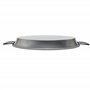 Garcima Poêle à Paella en Acier Poli, Gris, 50 cm, Lot de 6