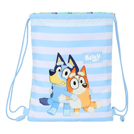 Sac à dos serré par des ficelles Bluey Sisters Vert 26 x 34 x 1 cm