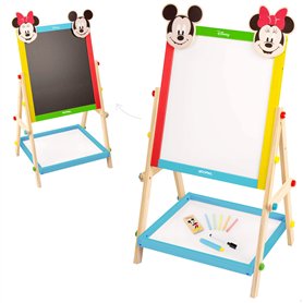 WOOMAX Disney 48739 Tableau double face Minnie et Mickey en bois pour enfants