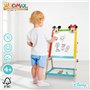WOOMAX Disney 48739 Tableau double face Minnie et Mickey en bois pour enfants, dimensions 37,5 x 65 cm, avec craies, gomme et ma