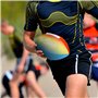 AKTIVE Ballon de Rugby en néoprène Neo Splash, 26 cm, Design Multicolore, Doux et résistant pour Jouer à la Plage ou à la Piscin