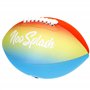 AKTIVE Ballon de Rugby en néoprène Neo Splash, 26 cm, Design Multicolore, Doux et résistant pour Jouer à la Plage ou à la Piscin