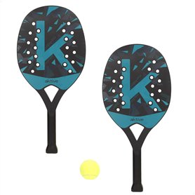 AKTIVE Ensemble de Raquettes de Padel de Plage avec Ballon et Sac de Transport