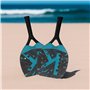 AKTIVE Ensemble de Raquettes de Padel de Plage avec Ballon et Sac de Transport, Design perforé, légères et résistantes, idéal po