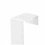Rayen Cintre 5 crochets Porte-manteau Barre de crochet Accroche-porte Multifonctionnel Gain de place Blanc 36 cm x 12,5 cm x 4 c