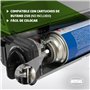Amig - Réchaud de Camping CAMP02 - Cuisine Portable - 2X Brûleurs - Inclut Plancha - Grille en Fonte - Acier Inoxydable - Puissa