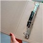 Unipapel | Classeur anneaux Kraft recyclé | A4 | 4 anneaux mixtes 40 mm | Uninature Design | Tortues | FSC Recycled 100%