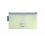 Grafoplás Sac avec fermeture éclair EVA Soft Check 23 x 13 cm | Mint Pastel | Toucher doux | Zipper Bag fabriqué en caoutchouc E