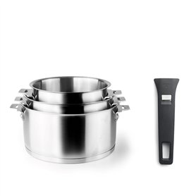LACOR - 56610 - Set de 3 Casseroles Combi