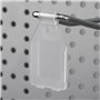 Lot de 100 paquets de 100 porte-prix 26 x 26 mm, étiquettes de prix avec accessoire adaptateur, porte-prix étagère couleur trans
