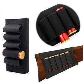 Gexgune Butt Stock Shotgun Fesses Carabine Chasse Cartouche Porte-munitions Porte-fusils Carabine pour 12G 12 Gauge / 20G Sport