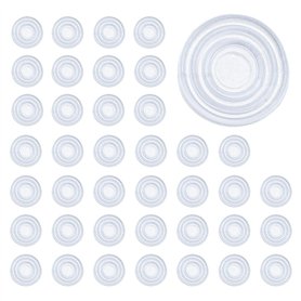 Derbway 40 Pièces Coussinets de Dessus de Table en Verre