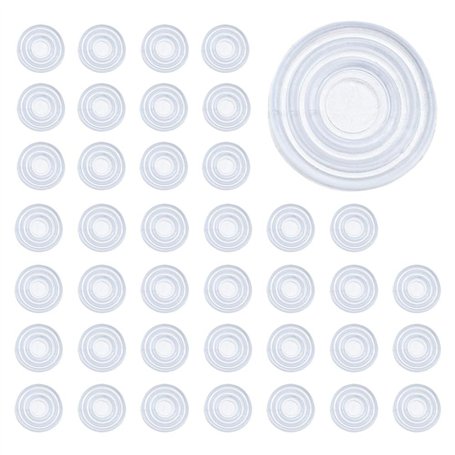 Derbway 40 Pièces Coussinets de Dessus de Table en Verre