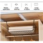 Sylon 2Pcs Organisateur Panier Suspendu, Panier Etagère Suspendu sous Etagère Panier de Rangement pour Placards de Cuisine, Armo