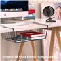 Sylon 2Pcs Organisateur Panier Suspendu, Panier Etagère Suspendu sous Etagère Panier de Rangement pour Placards de Cuisine, Armo