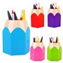 Pot à Crayons Lot de 5 Assortd Couleur Stylo Vase Pot à Crayons Maquillage Brosse Support Organiseur de Bureau Papeterie Organis