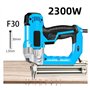 Pistolet agrafeur pneumatique sans huile Pistolet à clous électrique 220 V for le travail du bois Cloueuse électrique droite 2 3