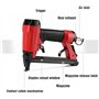 Pistolet agrafeur pneumatique sans huile Agrueur De Rembourrage À La Rembourrage De Gain De Calibre De Calibre Pneumatique Avec 