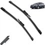 Remplacement d'essuie-glace Balais d'essuie-glace avant compatible avec Citroen C4 2004-2010 Pare-brise Pare-brise Fenêtre 28"+2