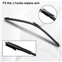 Remplacement d'essuie-glace Balais d'essuie-glace avant compatible avec Citroen C4 2004-2010 Pare-brise Pare-brise Fenêtre 28"+2