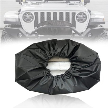 Shine123 - Housse de treuil étanche - Protection de treuil électrique robuste 210D pour camion et SUV