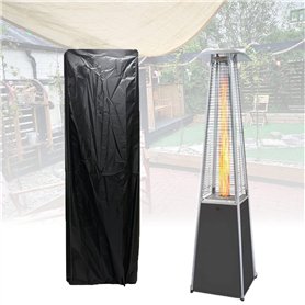 HWI Housse de chauffage en verre étanche 210D pour tube de chauffage en forme de pyramide - Robuste - Pour parasol chauffant en