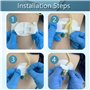Autocollants de fixation de stabilisation de cathéter-Support de sac de jambe de tube urinaire Coussinet adhésif antidérapant Co