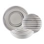 Assiettes Versa Gris Porcelaine