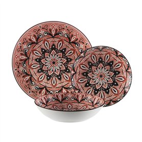 Assiettes Versa Rose Porcelaine 18 Pièces
