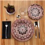 Assiettes Versa Rose Porcelaine 18 Pièces