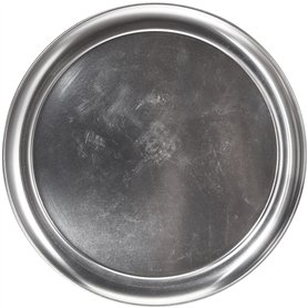 García de Pou Assiette à Pizza Plate 28 cm Argente Aluminium