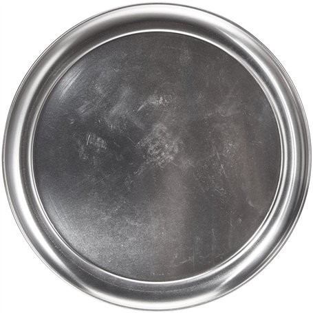 García de Pou Assiette à Pizza Plate 28 cm Argente Aluminium