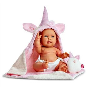 Poupon avec accessoires Berjuan Licorne (38 cm)