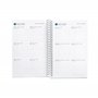 Miquelrius - Agenda annuel 2023 - Jour Page - Taille active 117 x 182 mm - Couverture rigide - Reliure spirale - Espagnol, Angla