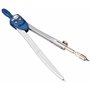 Liderpapel 911831 Compas Scolaire Circonférence 38 cm Longueur 12,5 cm Taille-Mines Tire-Ligne Mine 2 mm Couleurs Assorties